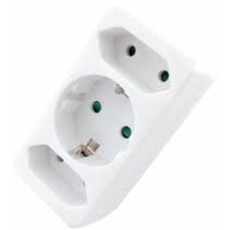 Entac Hálózati Adapter 3 Aljzat (1 Földelt)