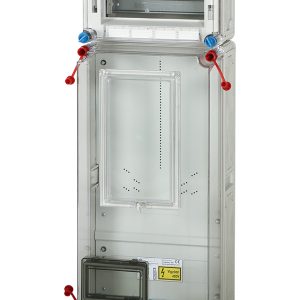 Hensel HB3012-U fogyasztásmérõ szekrény, 1 vagy 3 fázisú mérõ számára, szabadvezetékes, 12 mod. kiselosztó, 63A mindennapszaki