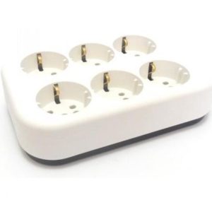 Legrand 6x2P+F elosztósor vezeték nélkül szerelhetõ krém