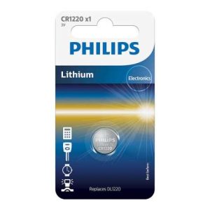 PHILIPS LITHIUM CR1220 3V 1DB