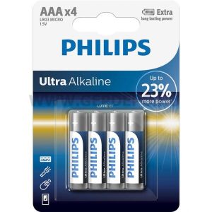 PHILIPS   ULTRA ALKAL. AAA 4DB