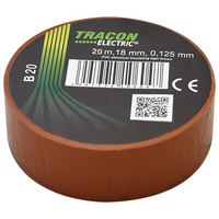 SZIG.SZALAG 20X19 BARNA